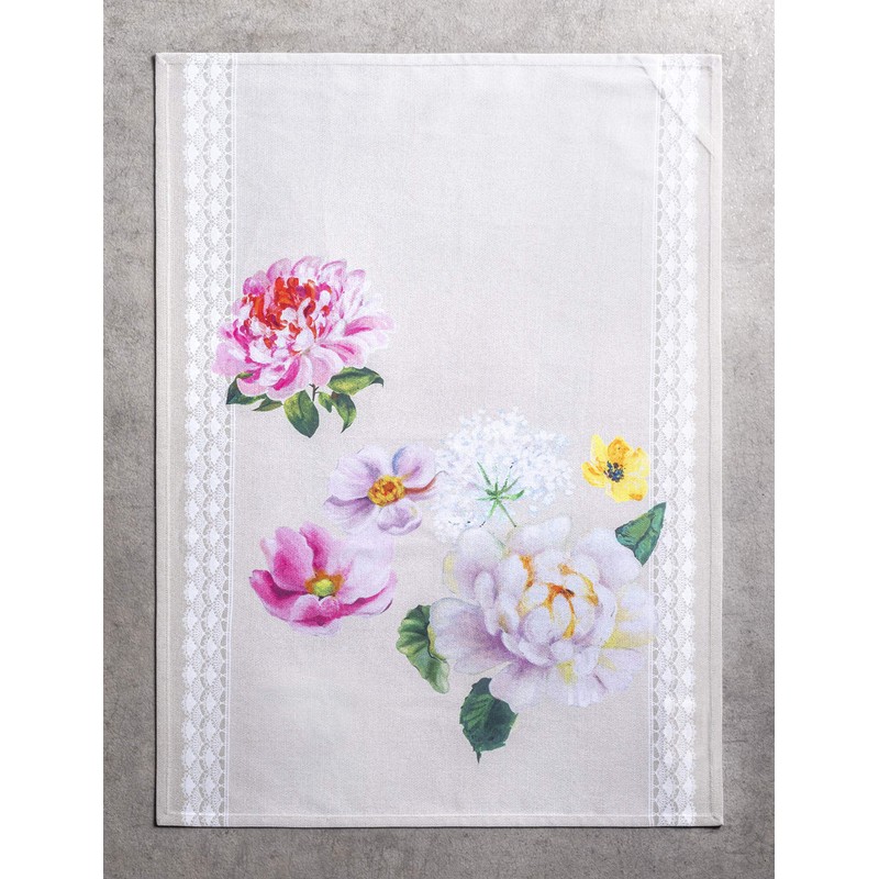 Maison d' Hermine Pivoine, 100% Cotton, Set of 3 Multi-Purpose