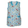 7/8 Short Tunic Apron Flowers Sleeveless Cotton Colourful, Model 2