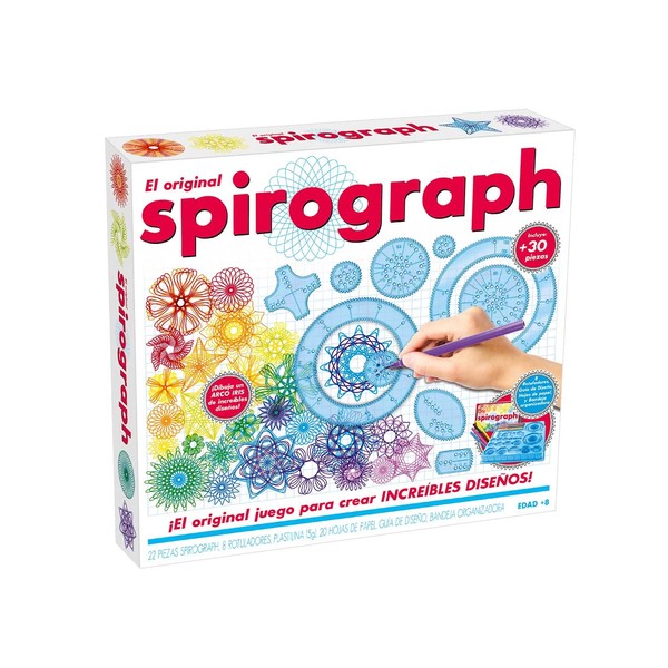 Spirograph Original - Spirograph Junior | Spirograph Set for Kids Age 8 | Kids' Drawing & Painting Supplies | 30 Pieces | Spirograph Set for Adults