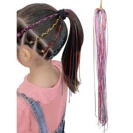 Decorative Hair Rope, Braided Rope, Extension-Style, 30 Piece Set, Colorful String Rope Set, For Dancing, Kids, Girls, Children, Hair Accessories, Hair Arrangement, Flashy, Conspicuous, Colorful,