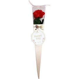 Q-FLA Bath Salt, Soap Flower, Kelee Bouquet, Mini Carnation, Red, Gift, Birthday