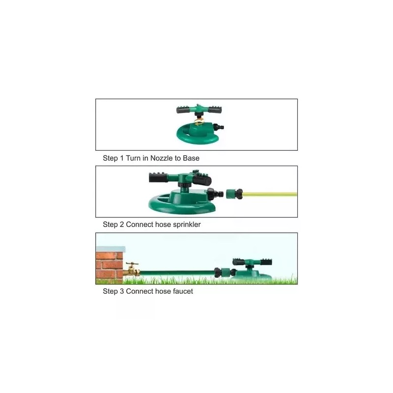 ML Aspersor Boquilla Giratoria Para Jardin Automatico Riego