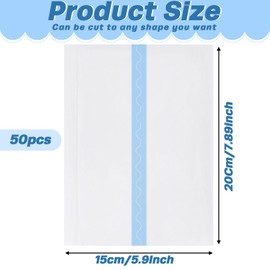 Maitys 50 Pcs Thigh Lift Tape Invisible Waterproof Adhesive Lift and Glow Patches Legs 6 x 8 Inch Sagging Skin Cellulite Body Tape for Beauty Women Tummy Arms Skin Firming