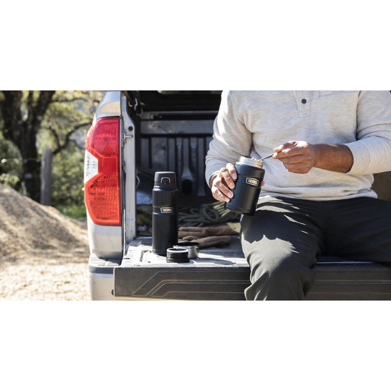 THERMOS Stainless King Vacuum-Insulated Food Jar, 24 Ounce, Matte Steel