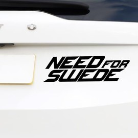 Need for Swede Funny Car Sticker for Swedish Cars, Vinyl Decal Sticker, Car Window Bumper Sticker, Van Caravan Sticker, 200mm