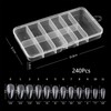 Eupneicu False Nail Tips, Pack of 240 False Nail Acrylic