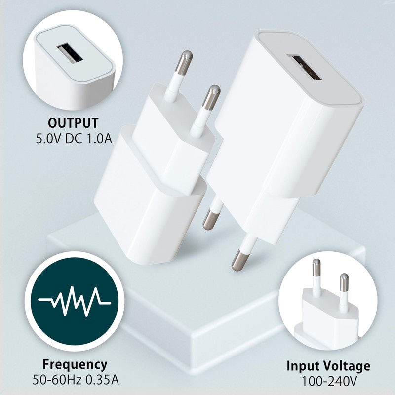 MyGadget Universal USB Charger Adapter (5V / 1A)