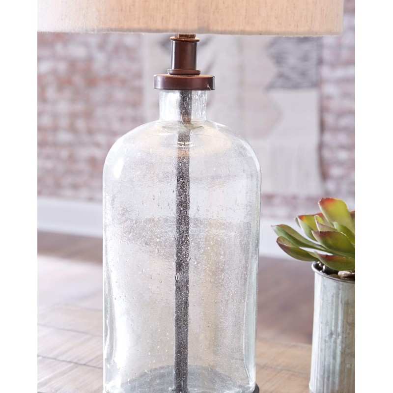Signature Design by Ashley Bandile Modern Farmhouse 22.5" Seeded Glass