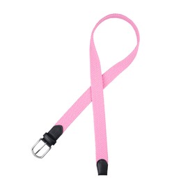 DWOY Elastic Braided Stretch Belt for Men and Women Elastic Fabric Woven Stretch Braided Web Belt (Pink, XS / 33'' - 37'')