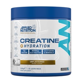 Applied Nutrition Creatine + Hydration Powder | Unflavoured Creatine Monohydrate with Electrolytes & Vitamins | Muscle Recovery & Hydration Supplement | Informed-Sport Certified | 330g | 30 Servings