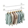 OROPY Industrial Pipe Clothes Rack Wall Mounted Set of 2,