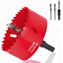 Bi-Metal Hole Saw 80mm, JatilEr M42 Hole Cutter Holesaw Metal Hole Opener Tool Drill Holes Cutters Kit Circular Drill Bits for Wood Aluminum Iron Sheet Pipe Plastic