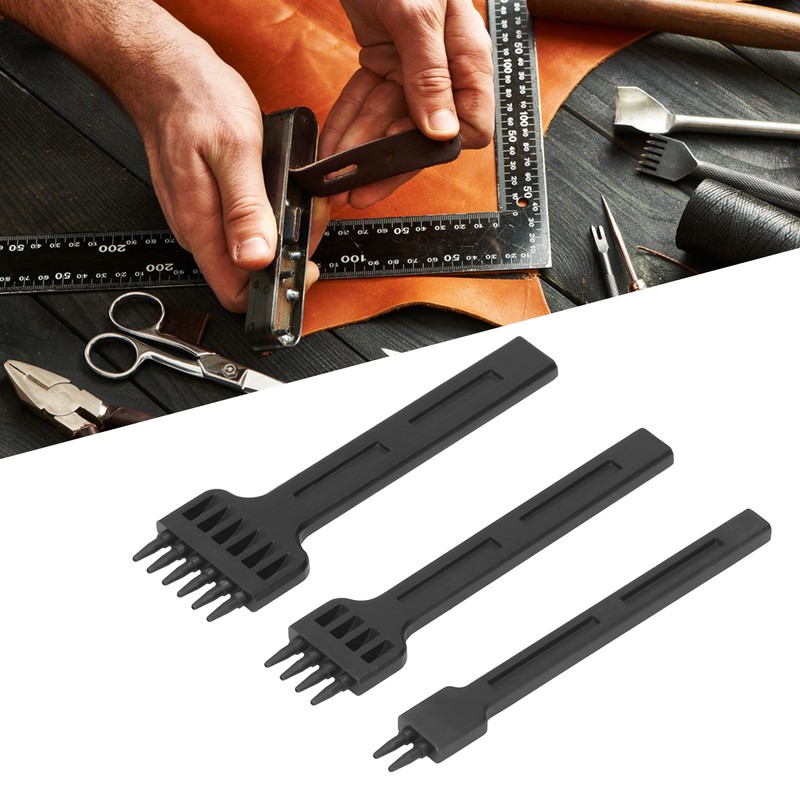 3 Pcs Leather Hole Punch DIY Hand Made Leather Goods