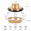 RQYEKDO Kitchen Sink Strainers Sink Stopper Kits, Stainless Steel Sink