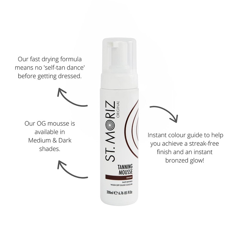 St Moriz Self Tan Range Instant Self Tanning Mousse Dark