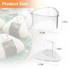 2PCS Large Clear Onigiri Rice Ball Mold Makers,Triangle Rice Ball