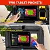 Zecirl 2Pack Car Backseat Organizer with Foldable Table Tray,6 Storage