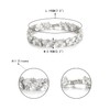 EVER FAITH Wedding Cubic Zirconia Tennis Bracelets for Bride, White