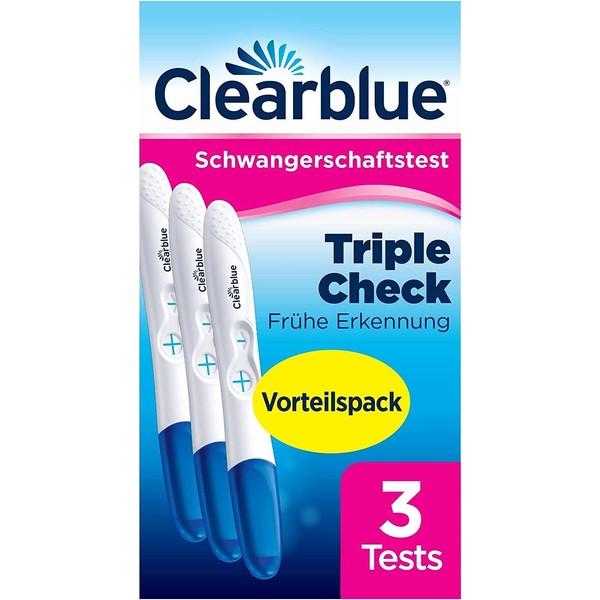 Clearblue Pregnancy Test Early Detection, Early Test, Pregnancy Test, 3x Early Pregnancy Test / Pregnancy Early Test, Value Pack, 99% Reliable, Determine Pregnancy, 25 mIU/ml