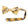 Spring Notion Men's Plaid Woven Bow Tie Blue