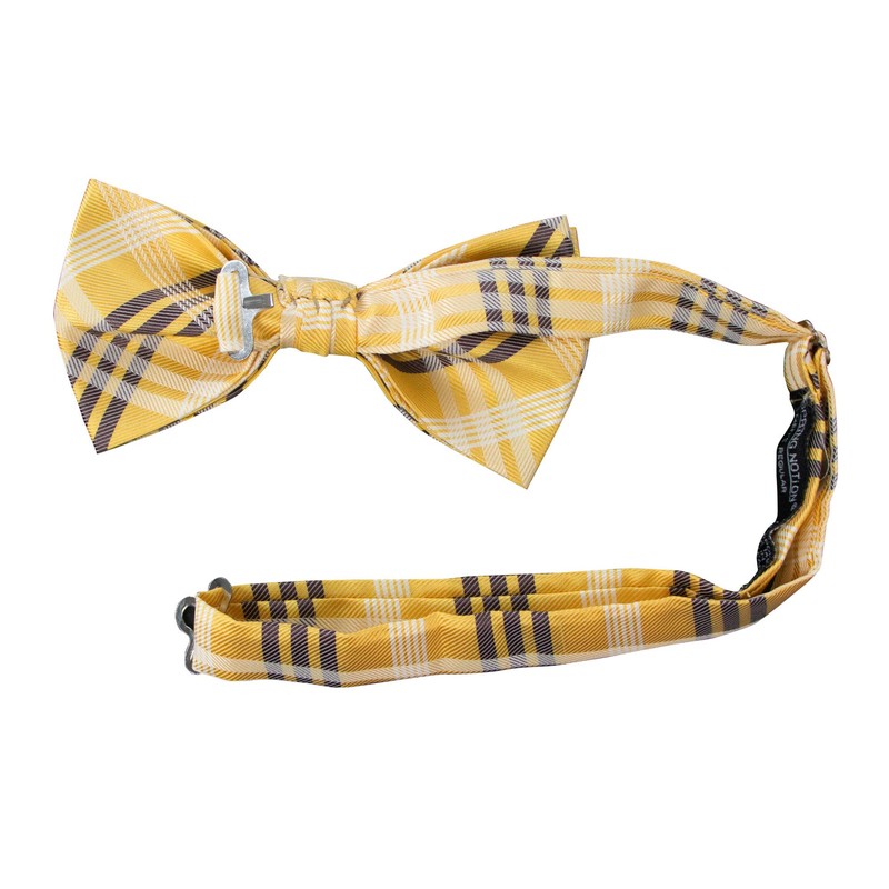 Spring Notion Men's Plaid Woven Bow Tie Blue