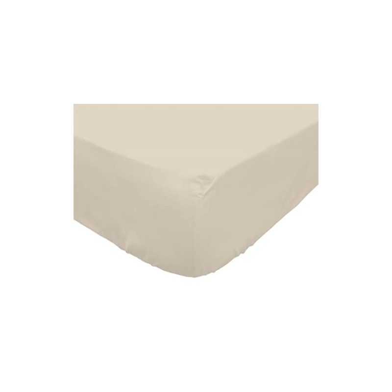 Soleil d'Ocre Notable Fitted Sheet, Cotton, ECRU 160 x 200