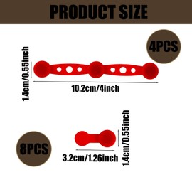 Lyreh Air Fryer Magnet Silicone Buckle, Universal Air Fryer Magnets for Securing Parchment Paper Liners Prevents Paper Burning Heat-Resistant Reusable (Red)