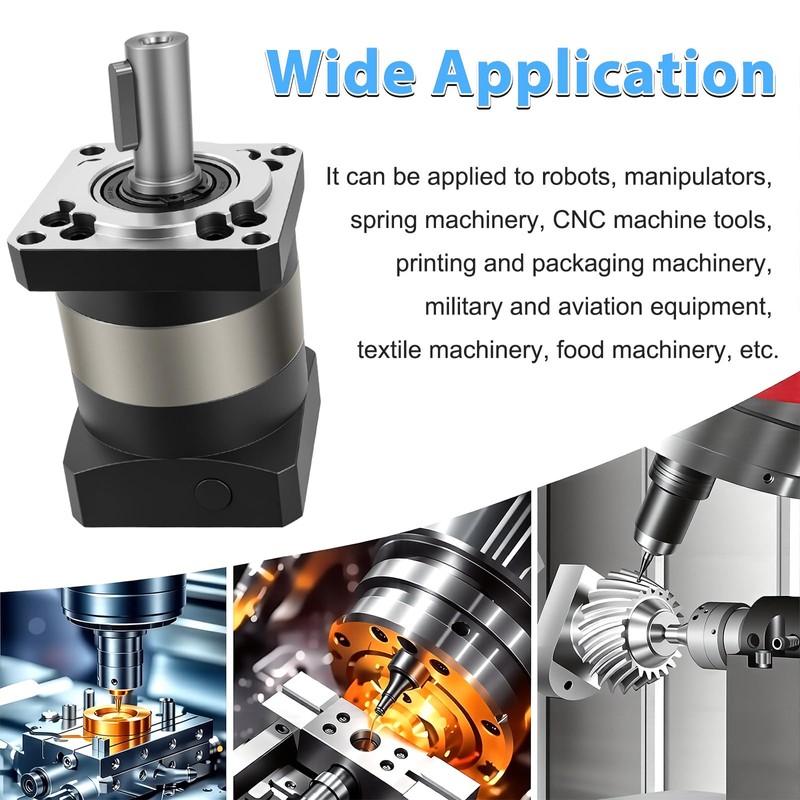 80mm Servo Planetary Gearbox Speed Reducer 10:1 Ratio for 19mm