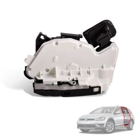 GrteRokky Rear Left Door Lock Actuator w/Motor Power Door Latch Compatible for VW Bettle E-Golf Golf GTI Jetta Passat Rear Driver Side Latch Actuator 6RD839015A,5K4839015AG