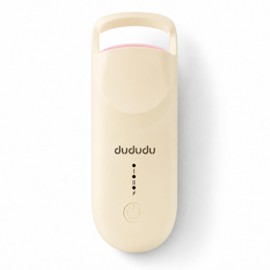 DUDUDU Rizador de Pestañas Calentado, Mini Eléctrico Portátil de Tamaño de Viaje - 2 Niveles de Temperatura Ajustable y Recarga Tipo-C, 10S de Calor 3S de Estilo 24H de Levantamiento para Curvas
