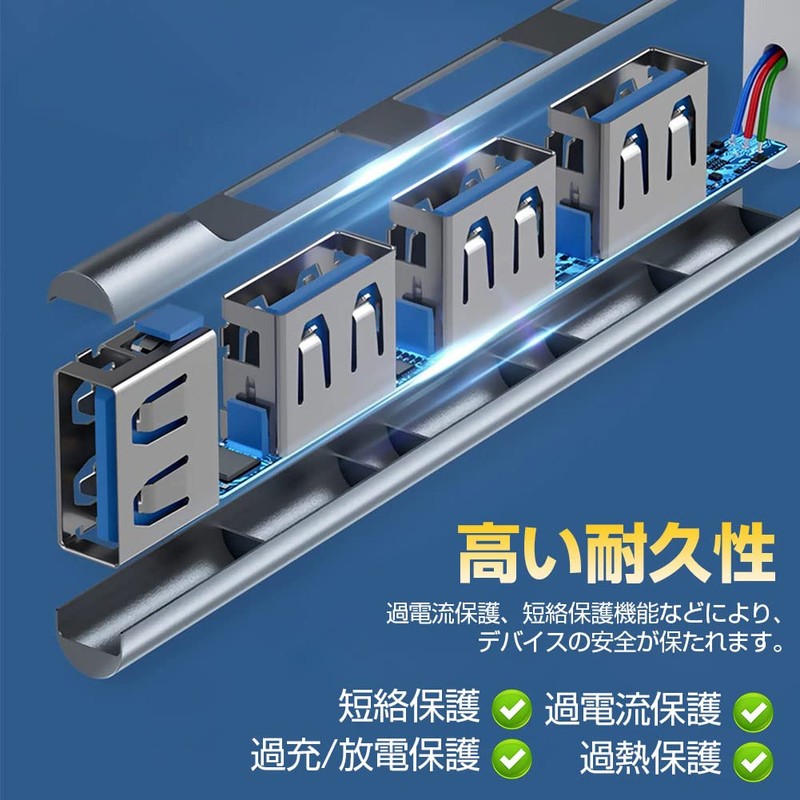 Besince USB Hub Type-C to USB3.0 1 Port USB2.0 3