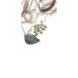 Mixed Green Leaf Tea Infusers with Leaf Charms Assorted - 4 pcs