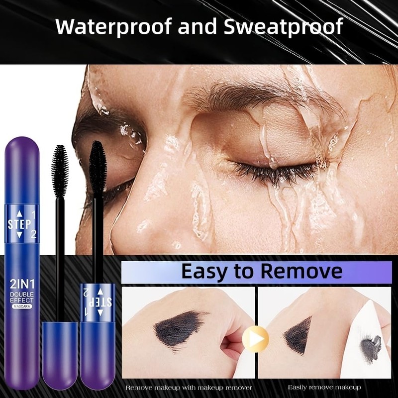 Waterproof 2 Stage Extending and Volumizing Tubing Mascara Mascara No
