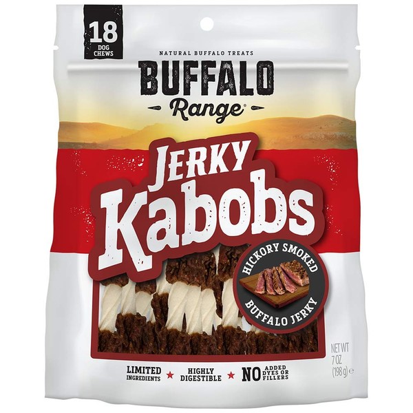 Buffalo Range Rawhide Dog Treats | Healthy, Grass-Fed Buffalo Jerky