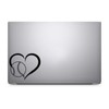 Bargain Max Decals Baseball Heart Decal Notebook Car Laptop 5.5"