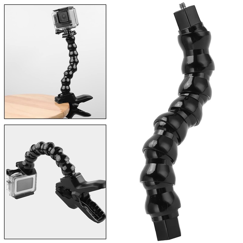 Flexible Monopod Gooseneck Jaws Mount with 8 Sections for Universal