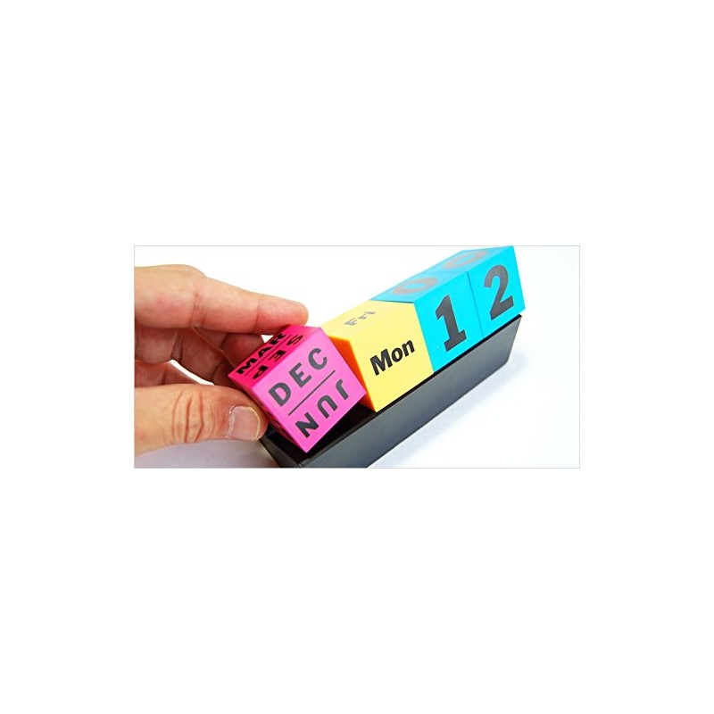 arteum – Perpetual Calendar, Cubes (Colors) – Multicolor