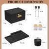 promitop Bamboo Box, locked storage decorative box with combination lock,