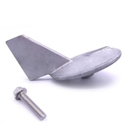 Boat Motor 6J9-45371-00 6J9-45371-01 6K1-45371-02 Trim Tab Skeg Anode for Yamaha Outboard Engine 115HP 150HP 175HP 200HP, fits Sierra 18-6035