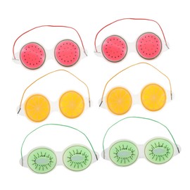 Mikinona 6pcs Fruit Eye Mask Home Use Eye Mask Ice Compress Therapy Eye Cover Relaxation Eye Mask Practical Blindfold Cold Compress Eye Mask Household Hot Eye Patch Relaxation Eye Patch Gel