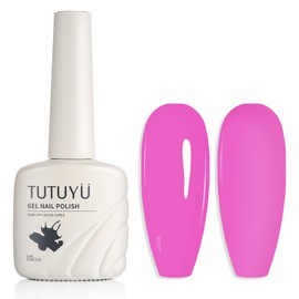 TUTUYU Easy-Coverage Gel Nail Polish, Hot Purple Gel Nail Polish: Elevate Your DIY Nail Art at Home & Share the Joy as a Gift!