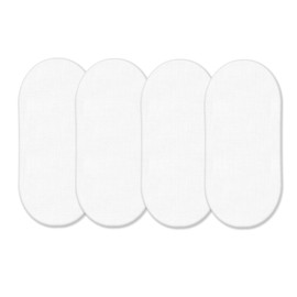 4 x Moses Basket Fitted Sheets (75 x 35 cm) | Ultra Soft, Oeko-Tex Standard 100 Certified | Antiallergic & Breathable Moses Basket Sheets (Grey, 75 x 35 cm)