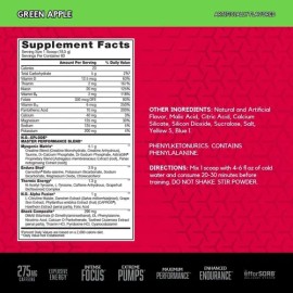 Pre Entreno Bsn No Xplode 60 Servicios Sabor Green Apple