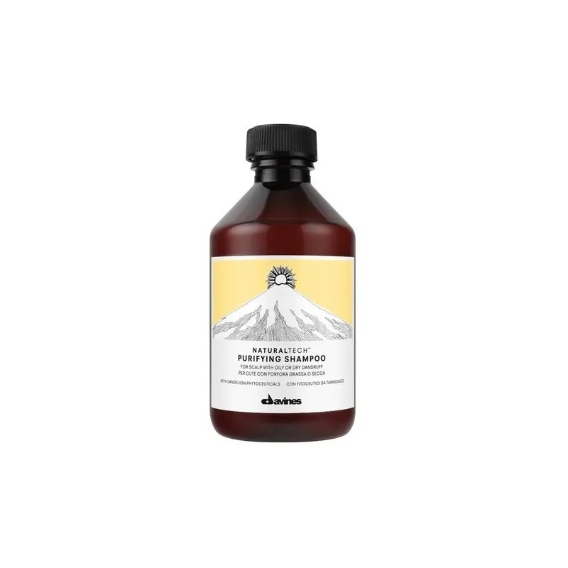 Shampoo Davines PURIFYING en botella de 250mL de 250g por
