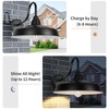 Diyel Solar Barn Light Outdoor, 16 Inch Dome Gooseneck Wall