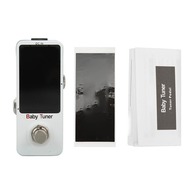 Mini Pedal Tuner Monoblock Chromatic Tuning Effect for Electric Guitar
