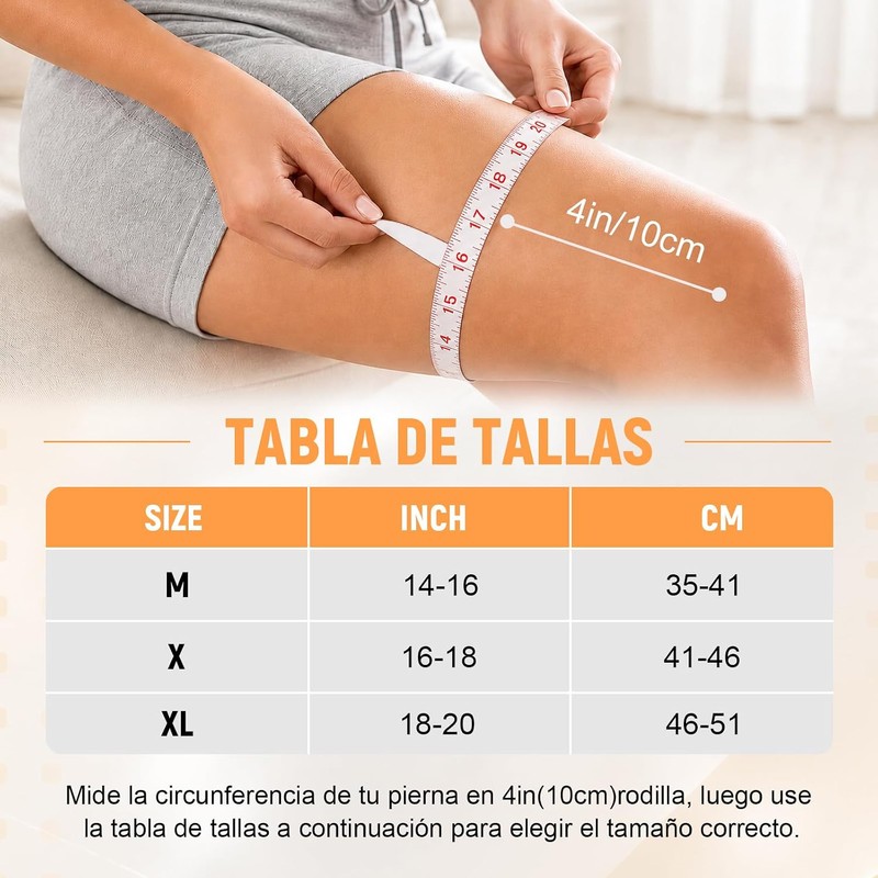 Rodilleras Ortopedica 2 Piezas, Rodillera Compresión para Dolor de Rodilla