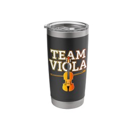 Team Viola for Viola Player or Viola Teacher A Funny Viola Stainless Steel Insulated Tumbler