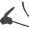Bear Jaw Door Latch Release Black Handle w/Cable