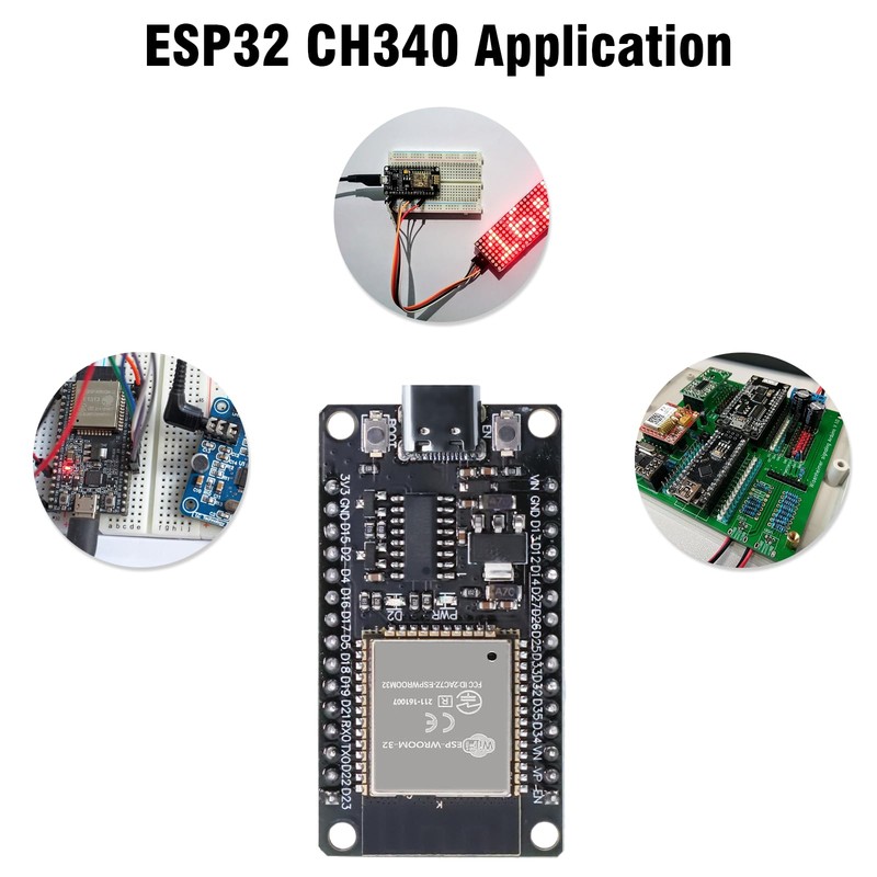 ESP32 with CH340 Development Board Binghe 2 Pieces ESP32 ESP-32S